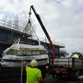Building Site Purpose Bag Pickup Post